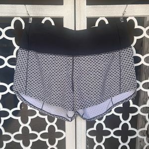 Pattern lululemon high waisted speed up shorts